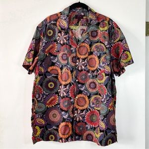 ⛺️ JCrew Retro Floral Print Camp Shirt